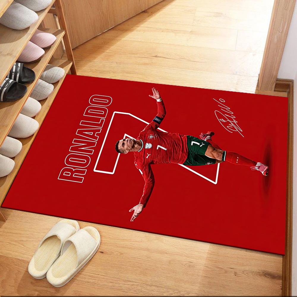 Cristiano Ronaldo Floor Rug Office Rug Design For Playrooms Hallway Dining Room Living Rooms Antislip Rug Anime Office Decor