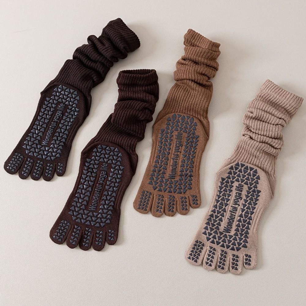 Silicone Anti-slip Women Yoga Socks Five Fingers Sport Pilates Socks Sports Toe Socks  Ballet