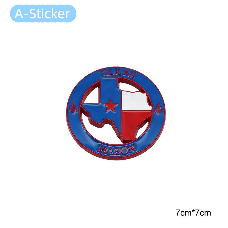 

3D Metal Texas Badge For Vehicle J-EEP Wrangler R-aptor SUV Modification Accessories A-Sticker