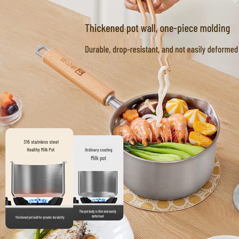 Kangbach 18cm 316L Edelstahl Milchtopf