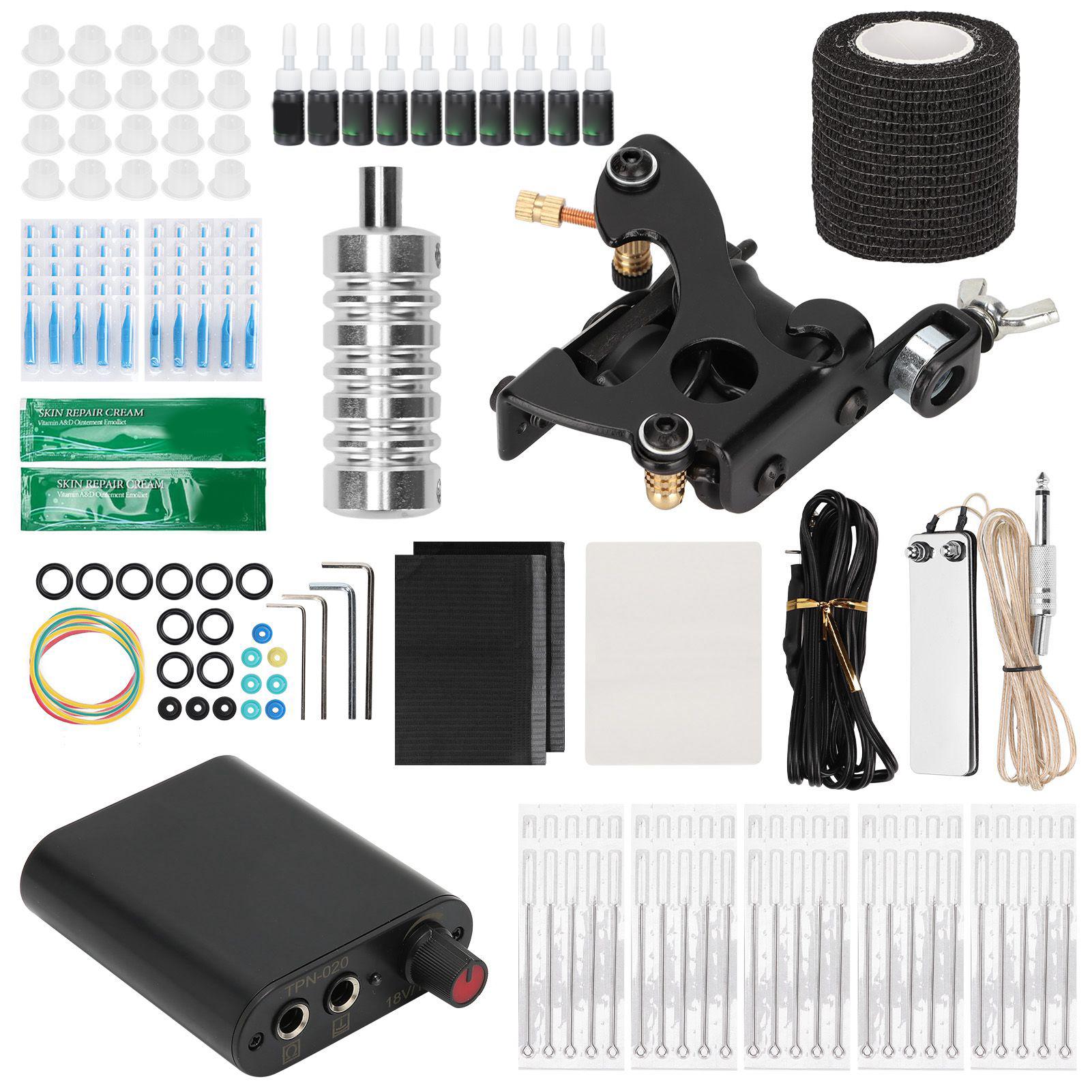 

8 катушек для татуировки, комплект для мини-машины для татуировки, полный комплект для начинающих EU Plug