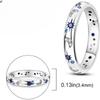 Trendy Starry Sky Diamond Inlaid Couple Rings for Men and Women
