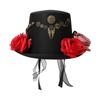 Mini Hat With Gear Accents Costume Accessory For Cosplay Parties