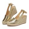 Fashion Wedges Sandals for Women Fashion Closed Toe Bandage Espadrille Platform Stylish Slingback Summer Shoes