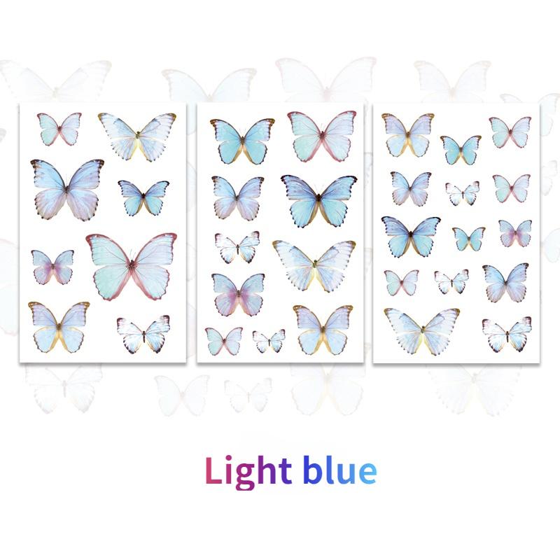 2Bag Butterfly Series Daily Deco Washi Diary Stickers Scrapbook Journal Doodling Stationery Hand Account