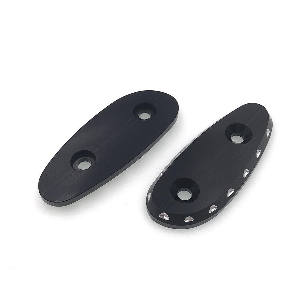 2x Mirror Hole Covers Block Off Cap Base For SUZUKI HAYABUSA GSX1300R 1999-2020