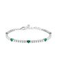 Tesori Bracelet With Green Hearts SAIW235 For Women