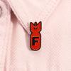 F Bomb Enamel Pin Creative Funny Shark Bombs Metal Brooch Lapel Backpack Badge Jewelry Decoration Gift For Friends