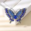 Retro Crystals Butterfly Brooch Sturdy Alloy Jewelry Gifts Accessory for Mothers Day Birthdays Party Dress Decoration