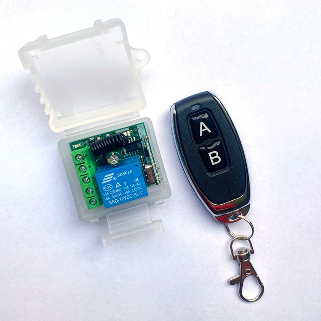 12V/24V Wireless Remote Control Switches 433Mhz 10A Relay Receiver Module Transmitter For Garage Door Lock Enduring