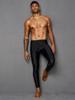 Exklusive Herren-Badehose mit langen Beinen, schnelltrocknend, Haifischhaut-Optik, Renn-Badehose