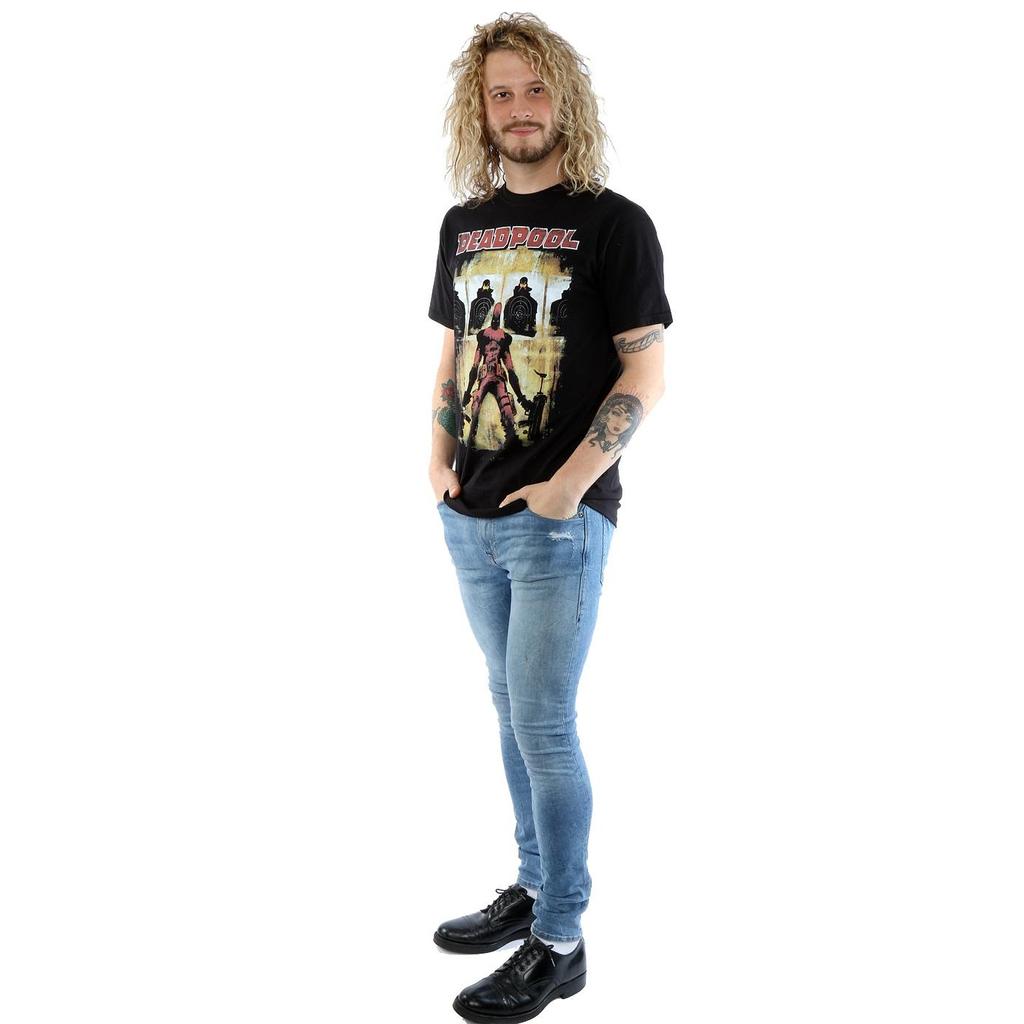 Marvel Mens Deadpool Target Practice T-Shirt