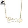 Personalized Stainless Steel Handwritten-Style Name Necklace for Women - Custom Christmas Gift