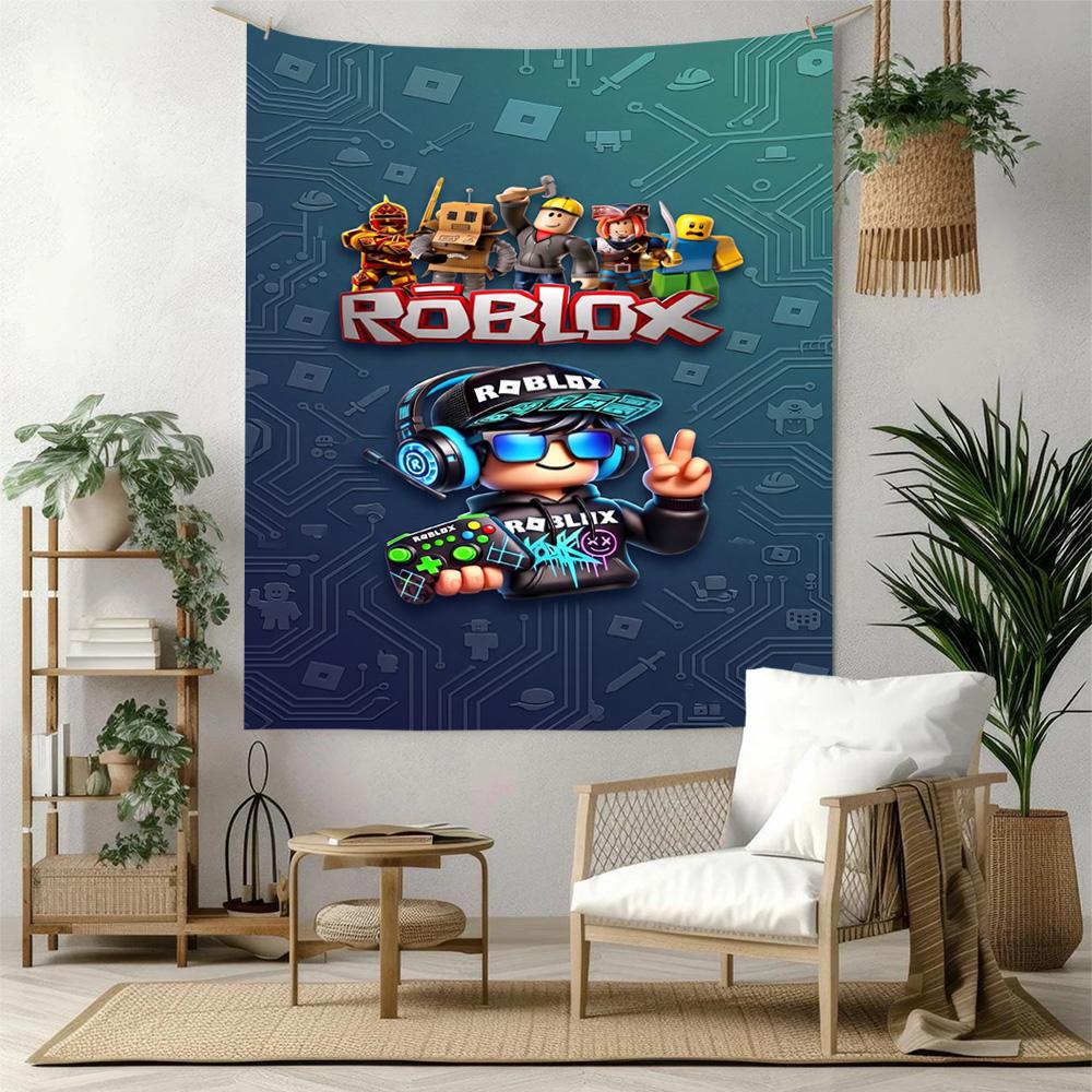 Roblox Wall Decor Tapestry Art For Pet Memorial Birthdaywedding Party Backdrop Family Gift