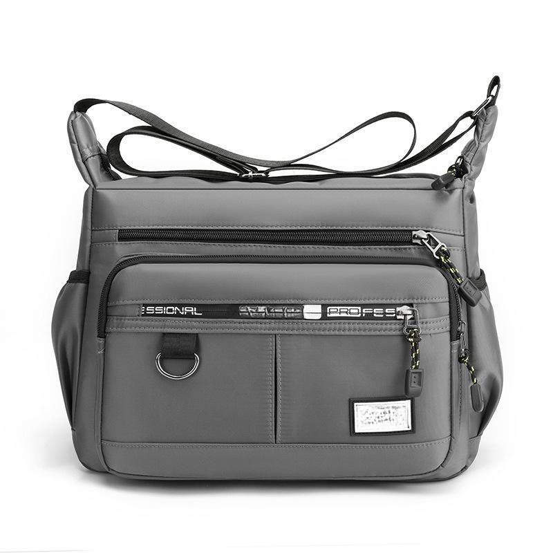 

1 шт. Новые мужские сумки через плечо Мужские нейлоновые сумки через плечо Сумки-мессенджеры для мальчиков Мужские сумки для путешествий Повседневная большая сумка-саквояж Серая