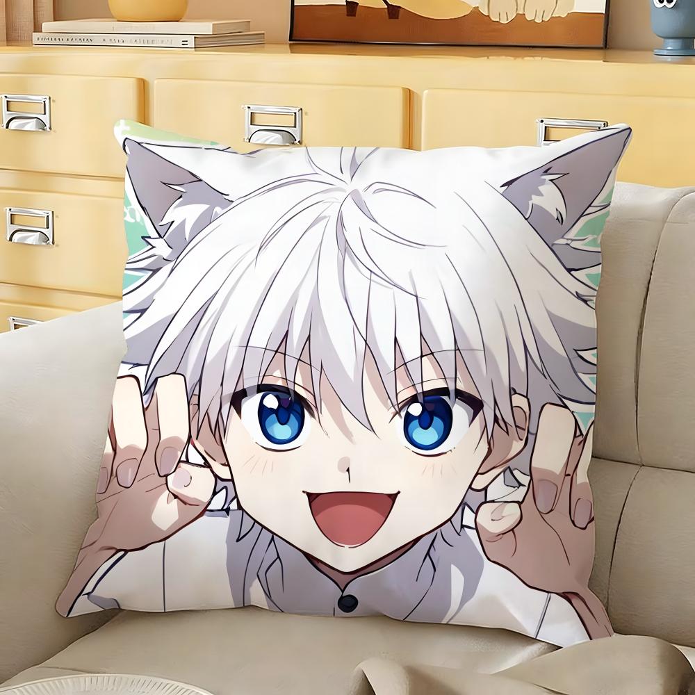 

HHunter X HHunte Anime Cushion Cover Soft Durable Reversible Pillow Cover Home Car MultiScene Daily Comfort Pillowcase 30X30cm