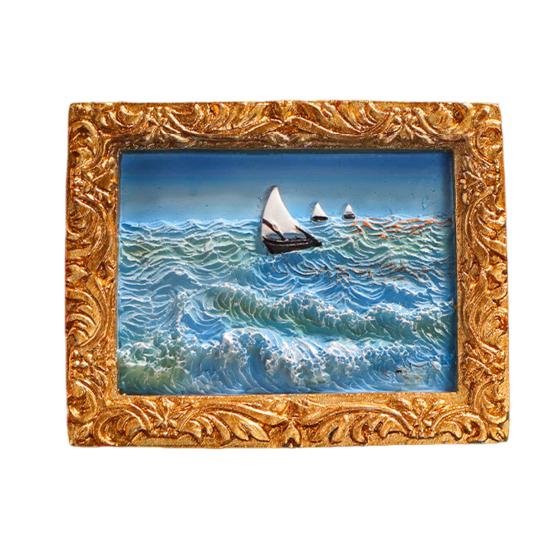 1/3/6 stk Verdensberømt maleri Kjøleskapsmagnet Hjemmekontor Kjøkken Skap Kjøleskap Resin 3D Oljemaleri Kunst Magnetisk Dekorasjon Ornament