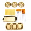 23 Pcs Esthetician Supplies for Facials Set Mixing Bowls Fan Brushes Compressed Sponges Compartment Tray Women Facial