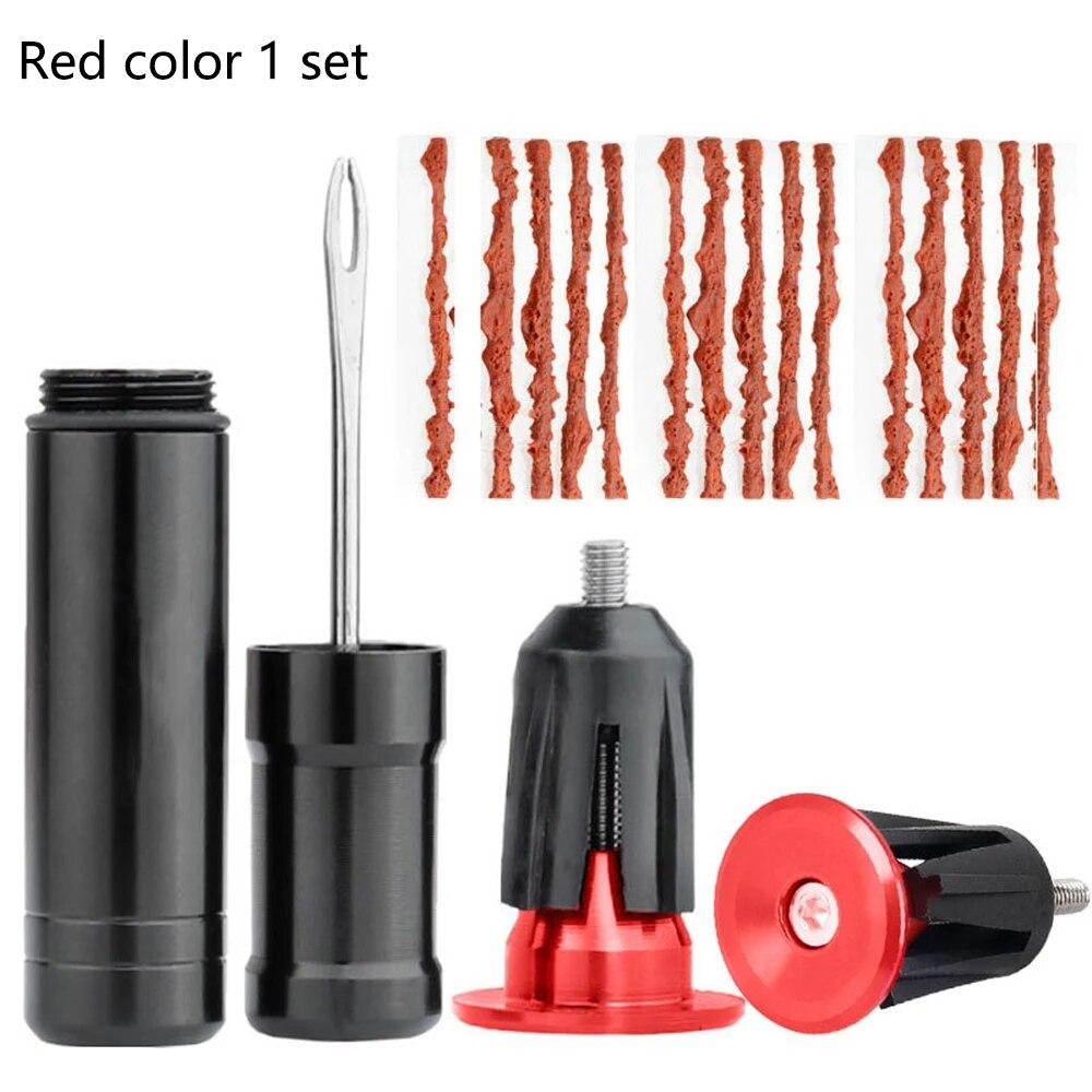 MTB Road Bicycle Tire Repair Tools Original Bike Tubeless Tire Rubber Bacon Strips And Insertion Tool Urgent Glue Free Repair