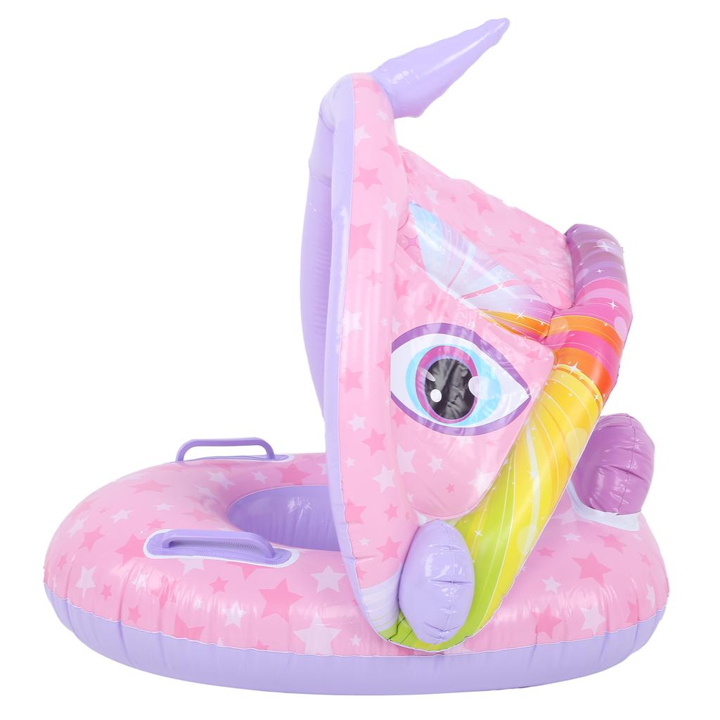 Baby Float Tube Ring PVC Inflatable Toddler Kids Swimming Circle Rings with Sunshade