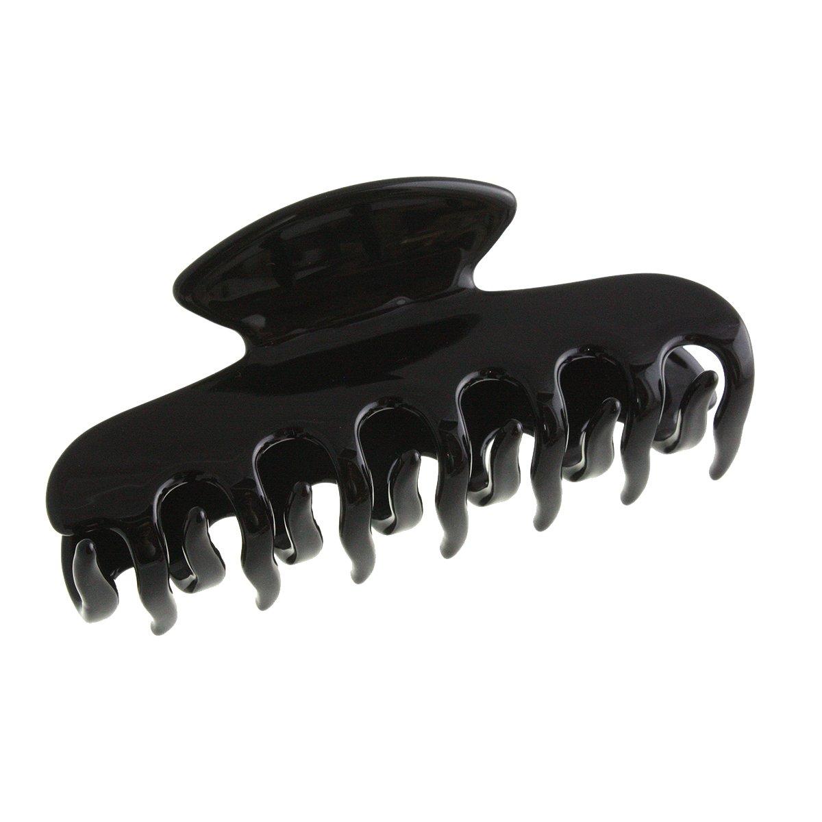 

VINGTAINE Tortoiseshell Vance Clip L Simple Office Hair Clip Hair Accessory Black [Kobe Vantaine] H7074-BK- чорний