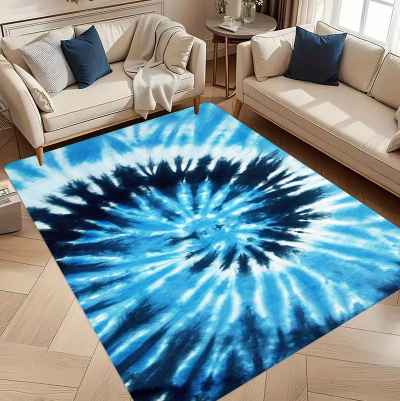 Tie Dye Gradient Living Room Rug Carpet Home Decoration Non Slip Floor Mat Large Area Rug Nordic Style Modern Style