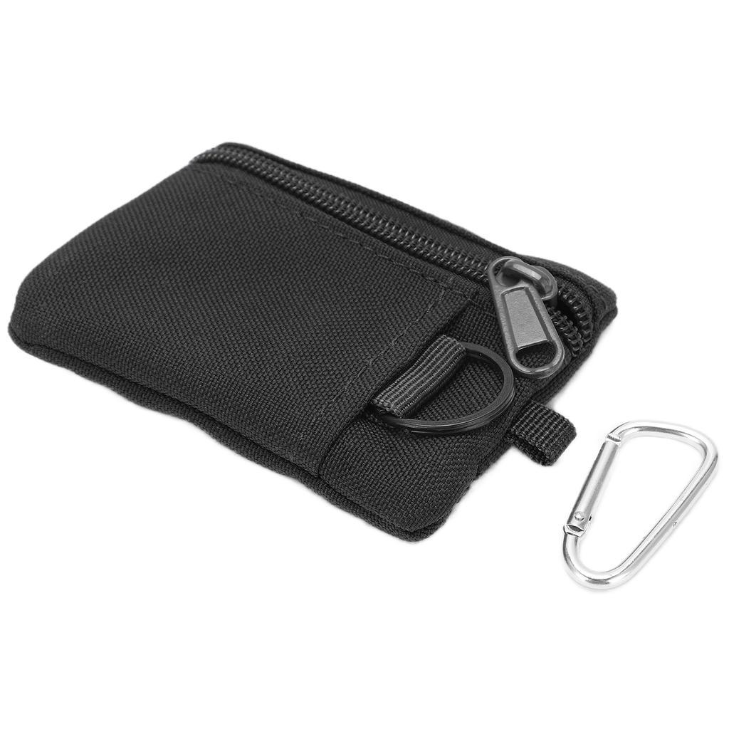 Outdoor  Molle Pouch Outdoor  Molle Pouch Wallet  Portable Key Card Case  Pouch Bag  Purse with Carabiner