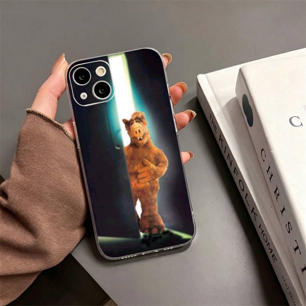F-Family C-Comedy TV Series ALF Phone Case For iPhone17,16,15,14,13,12,11 Plus,Pro Max Soft Transparent Cover