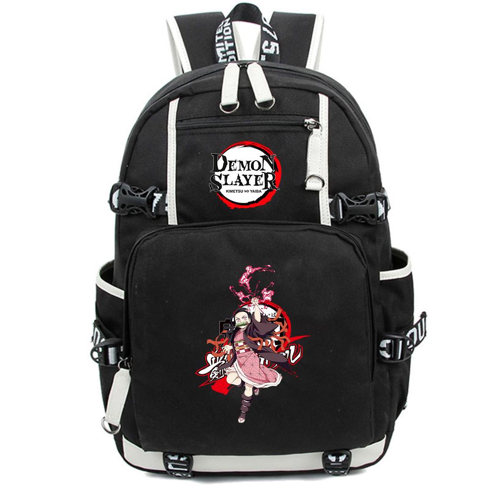 Anime Cartoon Demon Slayer Bedruckter Rucksack Große Kapazität Schultasche Laptop Unisex Studenten Schultasche Reise Outdoor Tasche