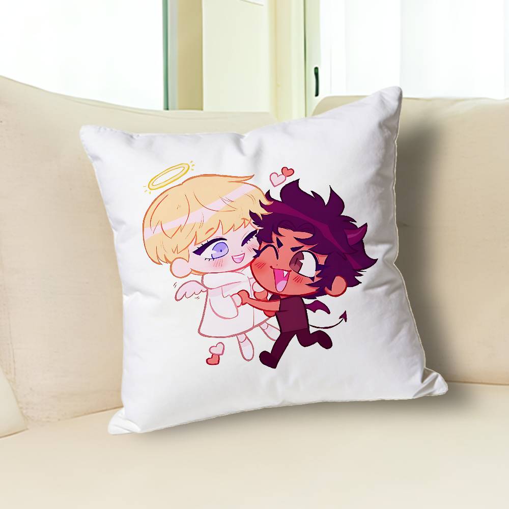 D-DEVILMAN C-Crybaby RyoAkira Print Pillow Case Aesthetic Bedroom Decor 30x30 40x40 45x45 50x50 60x60 65x65cm