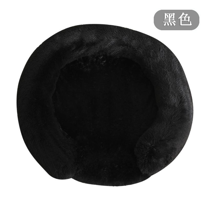 Plush Round Pet Bed Dogs Cats Winter Warm Nest Soft Fleece Dog Sleeping Mat Indoor Comfortable Resting