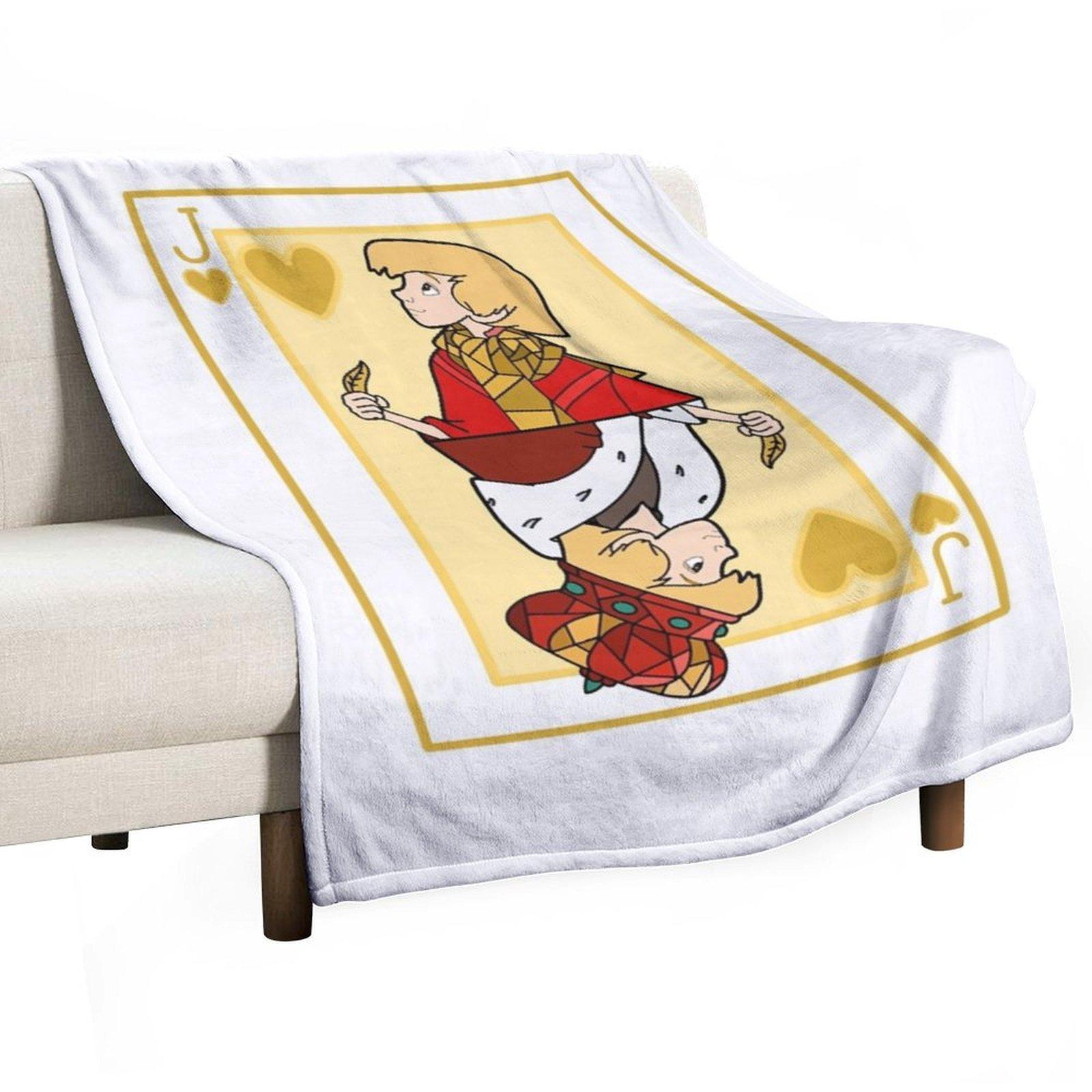 Jack of hearts Throw Blanket Luxury Brand Flannel Soft Plaid Stuffeds Blankets 30x40in