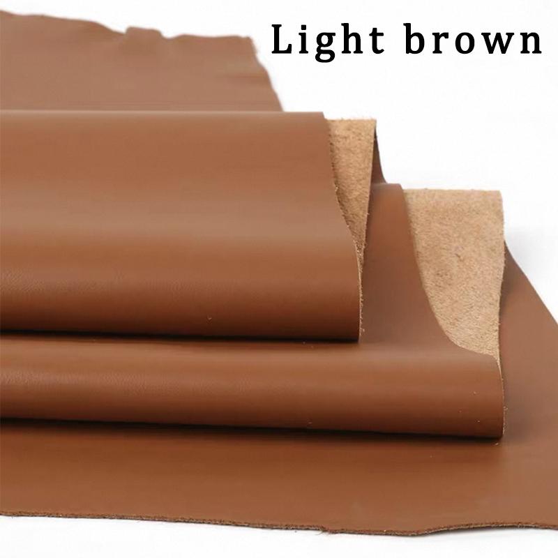 

Flat weave cowhide leather material, top layer brown sofa seat cushion, headboard soft package, car seat leather fabric, fine gr 21x14cm бежевий