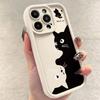 Lustige Handyhülle Für iPhone 16 15 14 12 11 13 Pro Max Mini Niedliche Schwarze Katze Weiche Schutzhülle Für iPhone 15 Hülle Geschenk Trend Y2k