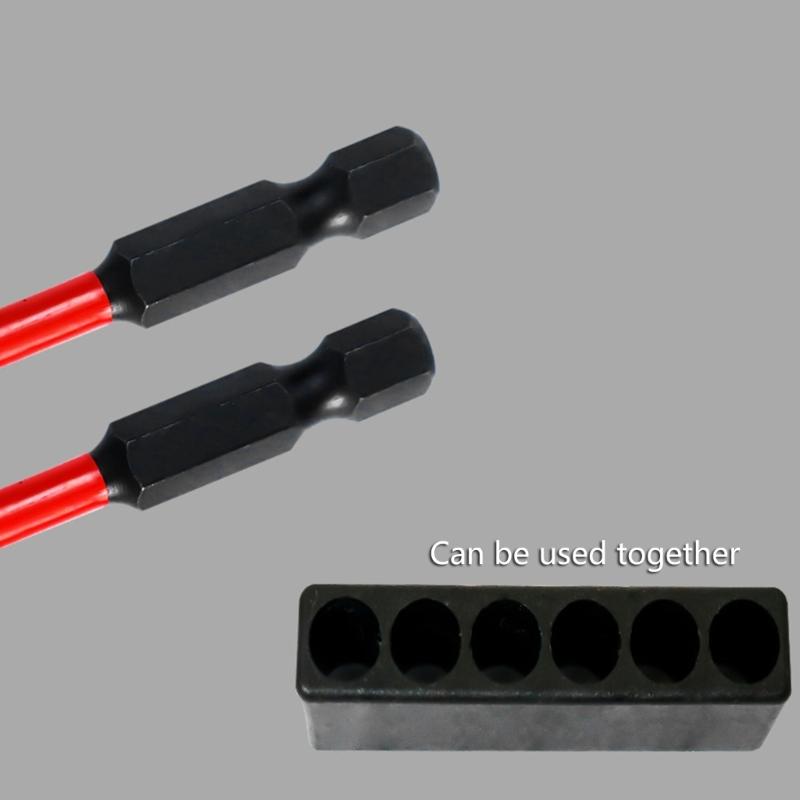 6/12Pcs Alloys Steel Shockproof Magnetic Screwdriver Bit with Anti Slip Feature for Home and Professional Applications