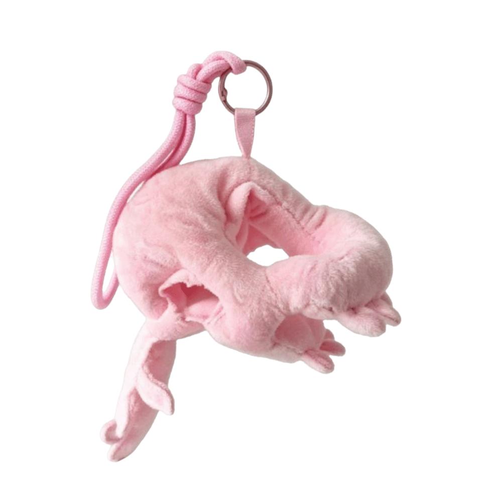 Creative Dinosaur Skeleton Plush Pendant Bag Hanging Charm Plush Hoodie Keychain  Doll Accessories