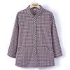 Yuzhaolin Women's 100% Cotton Plaid Summer Shirt