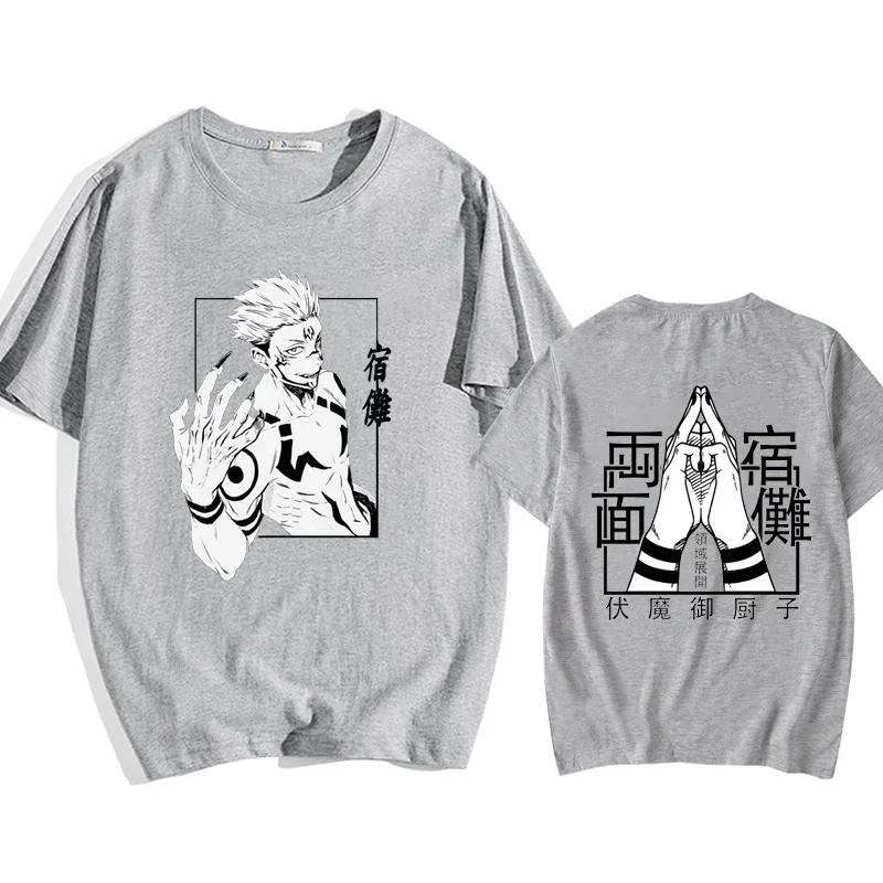 Anime Printed T-shirt Unisex Casual Loose Cool Y2k T-shirt Anime Clothes