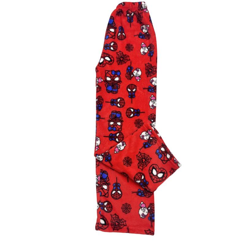Women's Flannel Pajama Pants - Autumn/Winter Cozy Loose Fit Long Pants for Home and Casual Wear