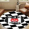 Beşiktaş Istanbul Football Club Emblem Round Mat Home Decor, Chair Rug For livingroom,Bedroom, Doormat Home Decor Birthday Gift Christmas Gifts