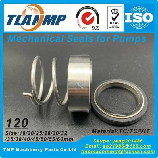 120-18/20/25/28/30/32/35/38/40/45/50/55/60 Mechanical Seals with Cup Seat (Material:TC/V , W/W/FKM)
