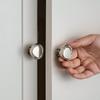 1pc Brass Handle Clothing Cabinet Door Cabinet Drawer Shoe Cabinet Retro Single Hole Nickel Silver Cabinet Handle