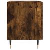 Nightstands 2 Pcs Smoked Oak Finish 40 X 35 X 47.5 Cm Engineered Wood