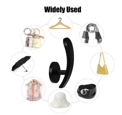 1 Pair Vintage Modern Curtain Hooks Wall Mounted Aluminum Alloy Wall Hanger Home Decor Accessories