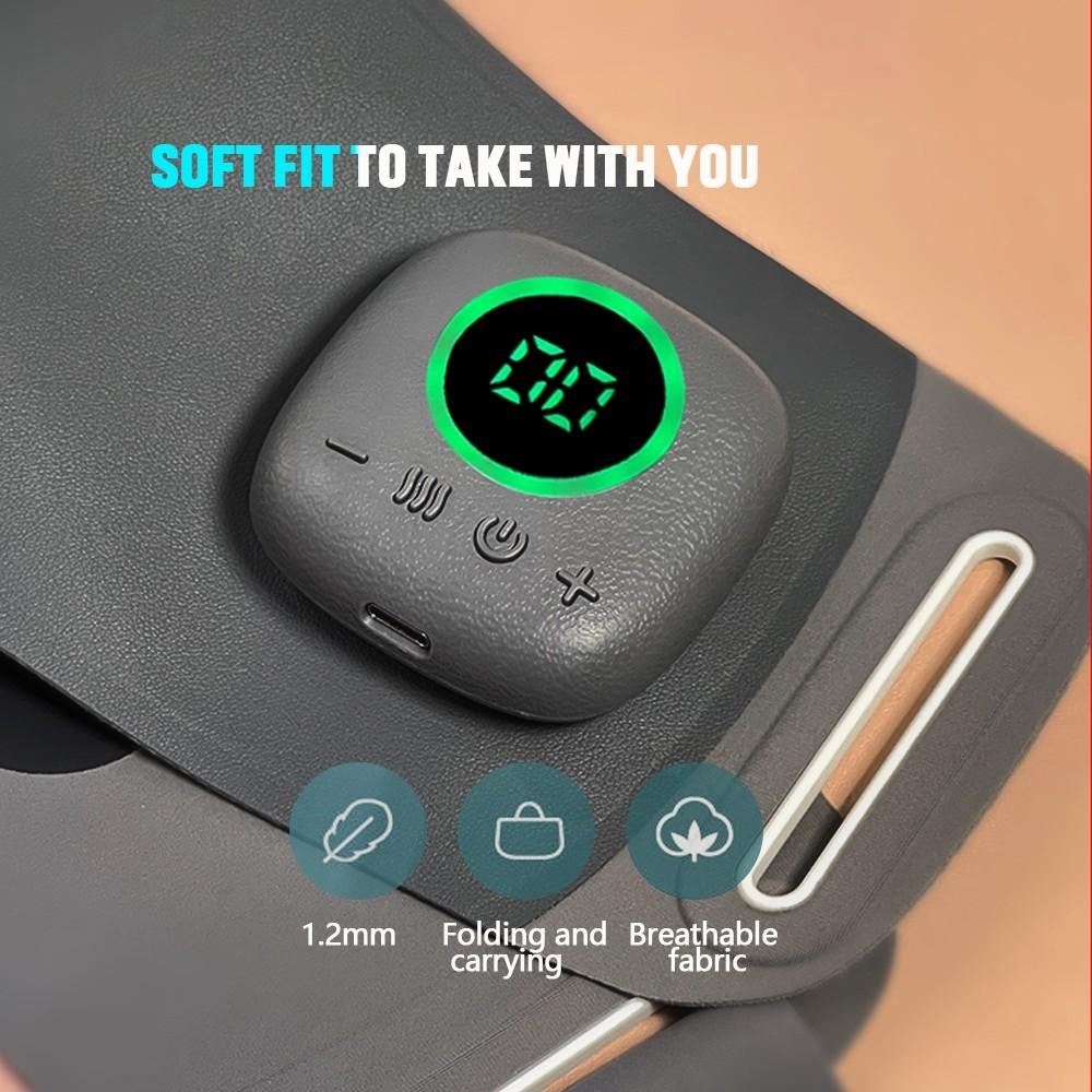 Masseur Chauffant Abdominal Électrique EMS Brûle-Graisse Fitness Amincissant Ceinture Taille Ventre Perte de Poids Stimulateur Musculaire