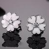 European Original 925 Sterling Silver Cute Sakura Flower Stud Earrings for Women Handmade Earring Sterling-silver-jewelry