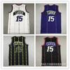 Maillot de Basketball Embroidered Toronto Raptors 15 Vince Carter Hommes Femmes Vêtements de Sport Respirant Performance Shirt