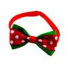 Christmas Pet Bow Tie Dog Cat Collar Tie Adjustable Necktie Collar Accessories