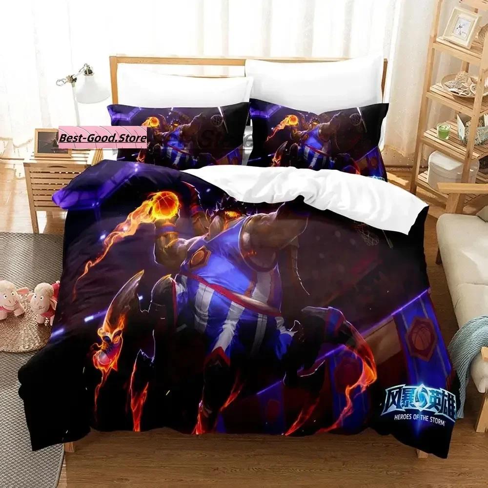 Game Heroes of the Storm Beding Set Single Twin Ful Quen King-Sized Dimensionsd Dimensions Bed Linen Set Aldult Kid Bedrom Duvetcover Sets Bed Shet
