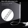 Portable Stylish High Brightness USB 10Pcs LED Lamp Blubs Light for PC  Laptop Silver